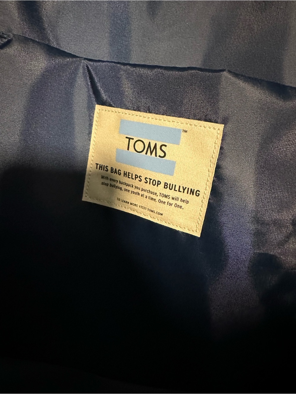 NWOT TOMS backpack - Picture 4 of 5